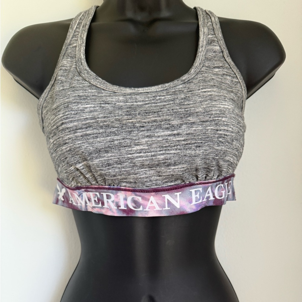 American Eagle Gray Sports Bra Size S